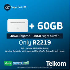 Huawei B535-932A White + 60GB Telkom LTE Data